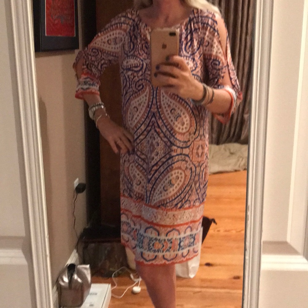 Size 8 Maggy London dress with cutout sleeves - Picture 2 of 7